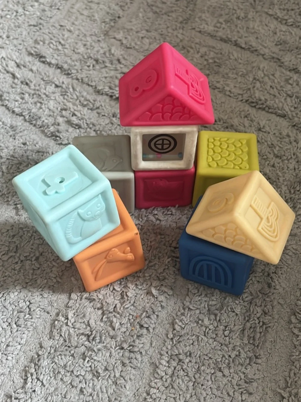 Skip Hop Squeak and Squeeze soft blocks